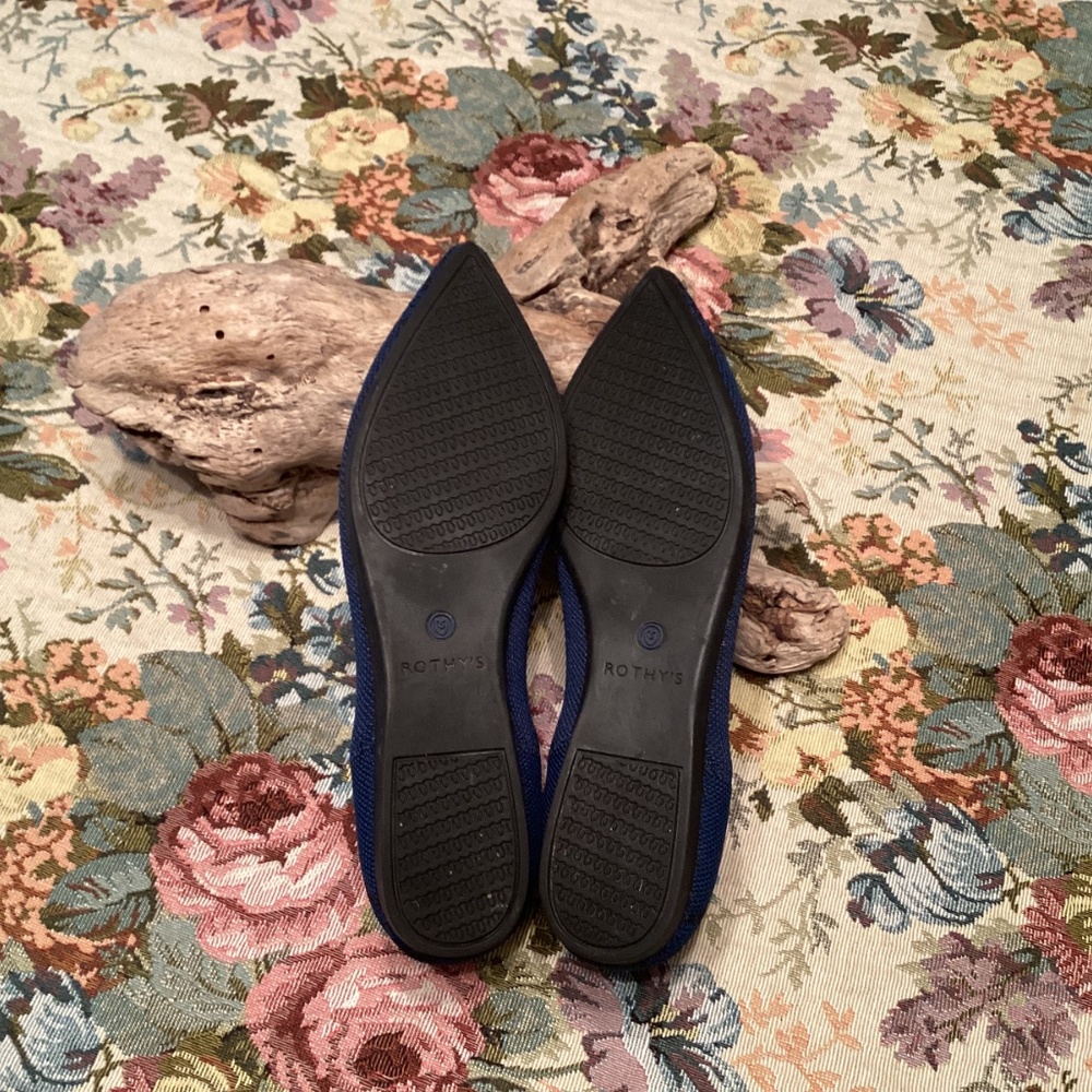 Retired & Rare Rothy's Point Navy Black Python Si… - image 5